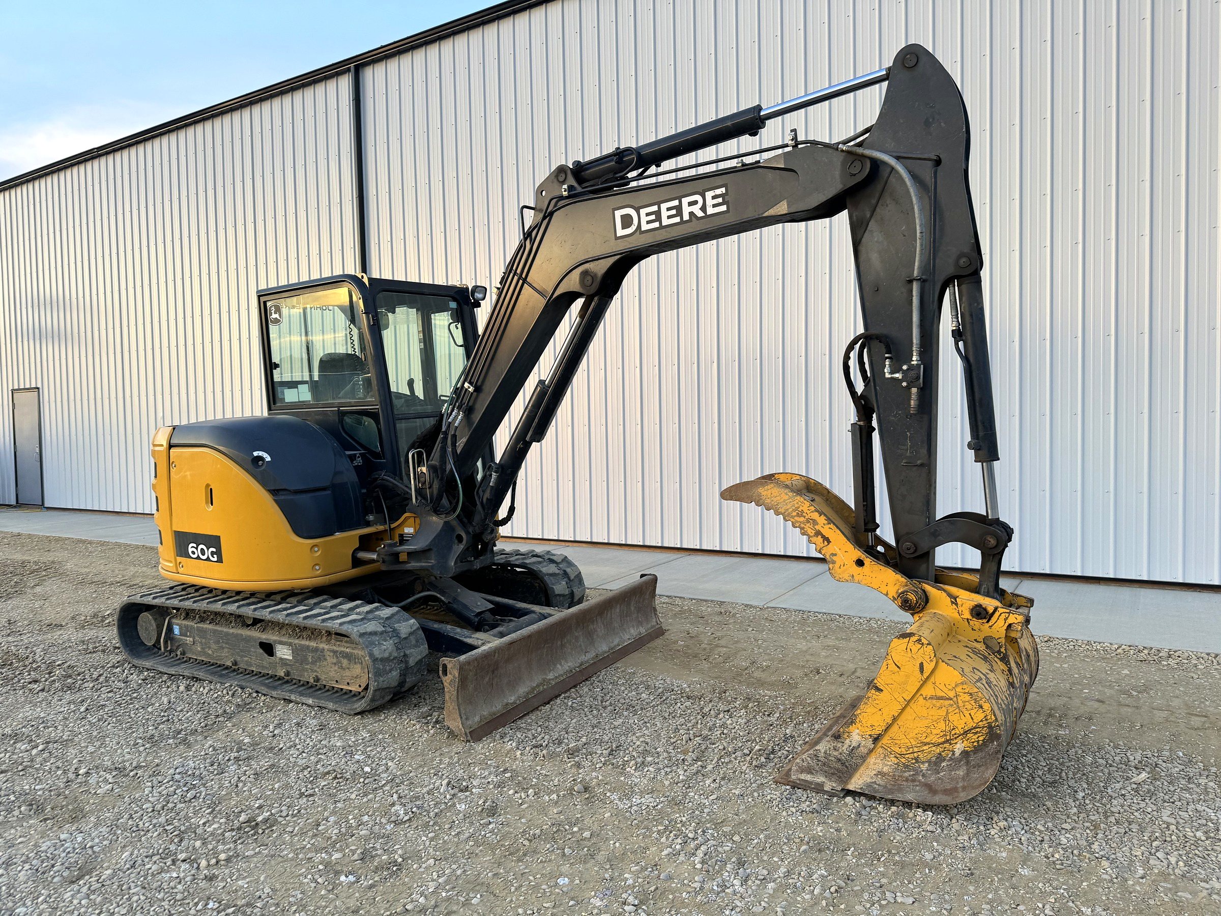 John Deere 60G mini excavator at the group's shop