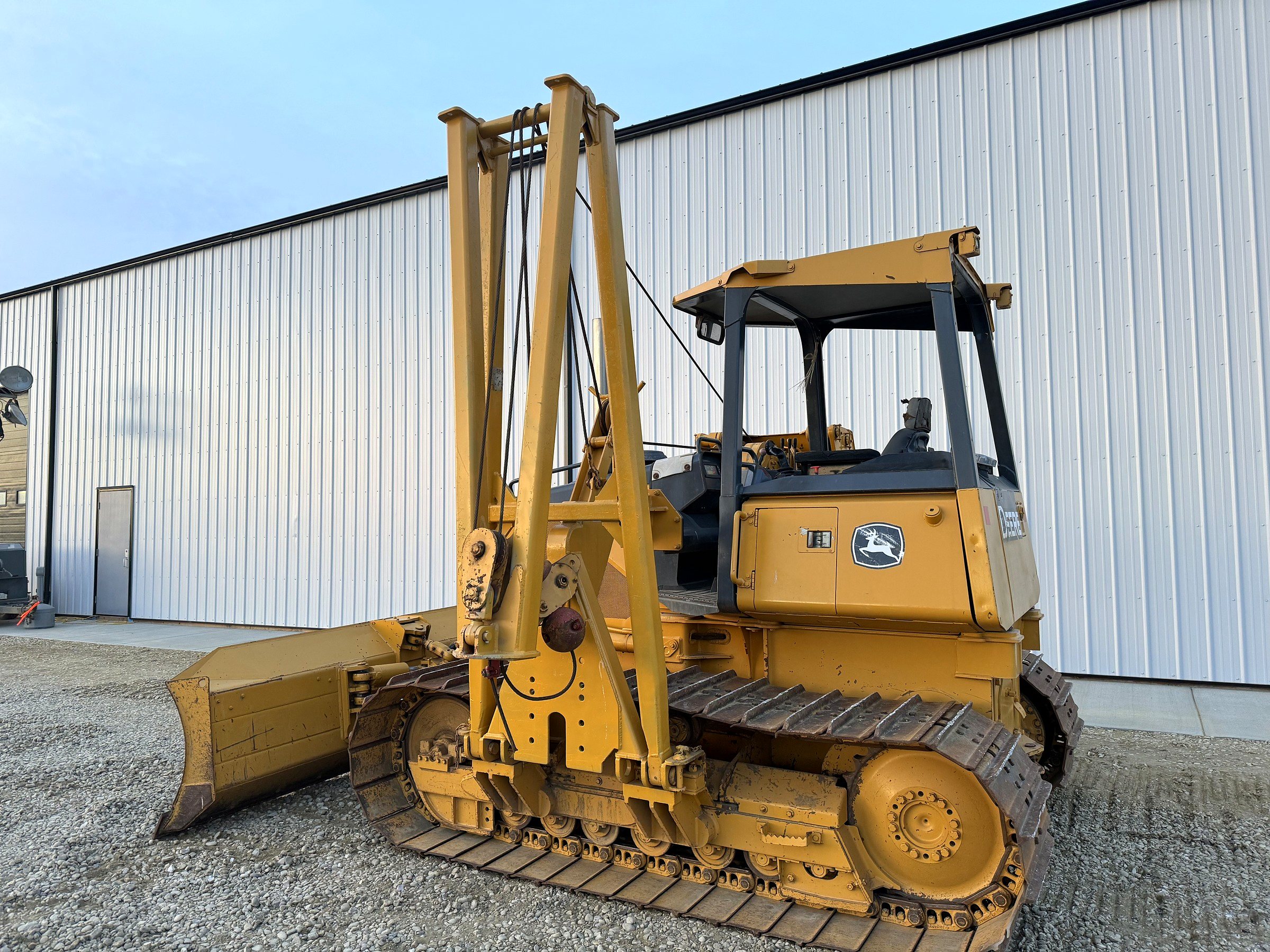 John Deere 650J dozer at the group's shop
